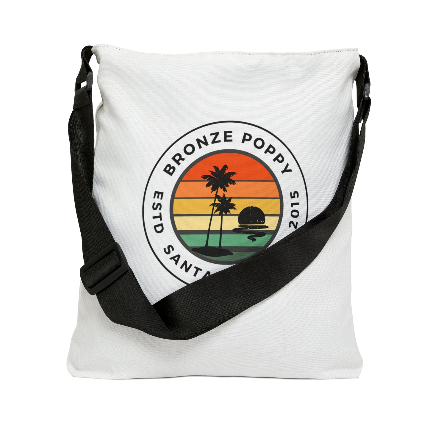 Adjustable Tote Bag ~ Bronze Poppy Classic~ Santa Cruz, California