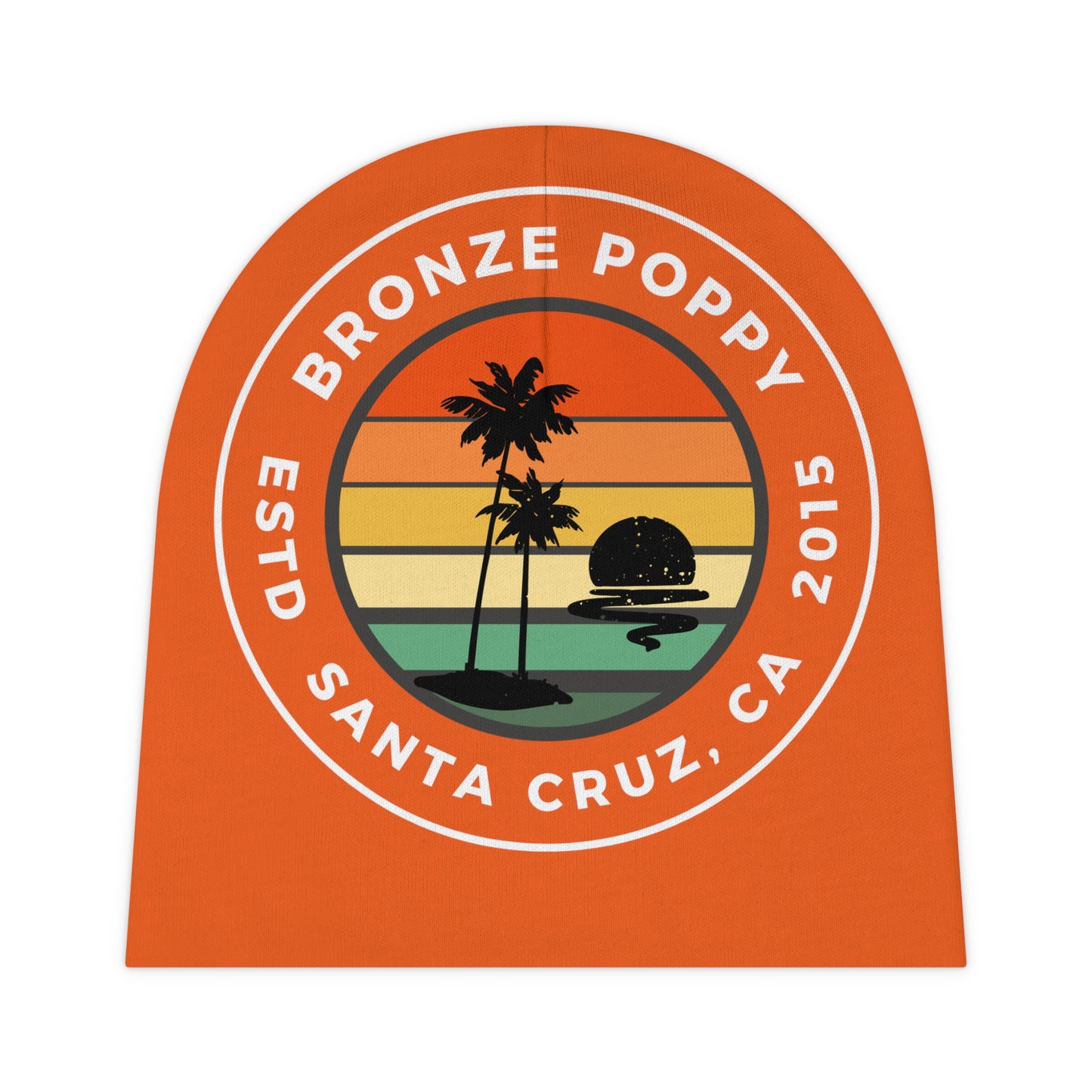 Orange Baby Beanie ~ Bronze Poppy Classic ~ Santa Cruz, California